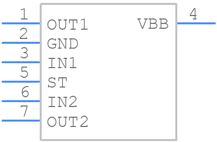 BTS612N1 E3128A - Infineon - PCB symbol
