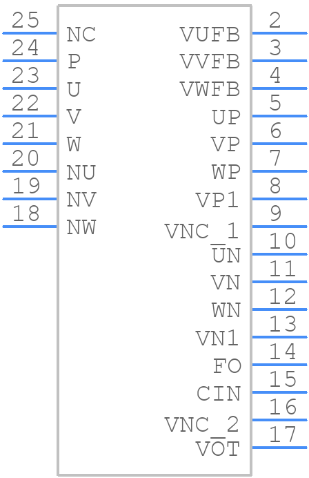 PSS35S92F6-AG - Mitsubishi - PCB symbol