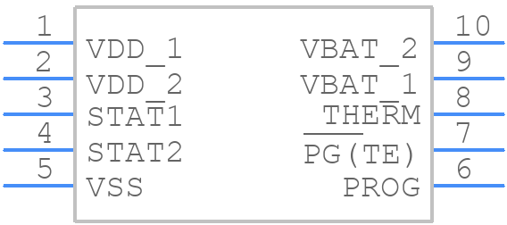 MCP73833-NVI/UN - Microchip - PCB symbol