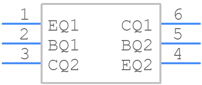 DCX114YU - Diodes Incorporated - PCB symbol