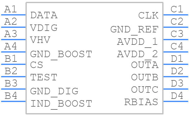 STHVDAC-303C6 - STMicroelectronics - PCB symbol
