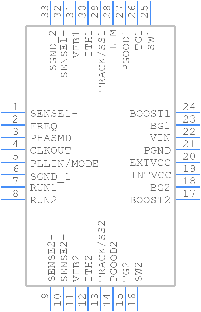 LTC3890MPUH#TRPBF - Analog Devices - PCB symbol