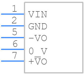 VQA-S12-D15-SIP - CUI Inc. - PCB symbol