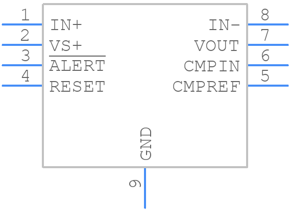 INA381A1IDSGT - Texas Instruments - PCB symbol