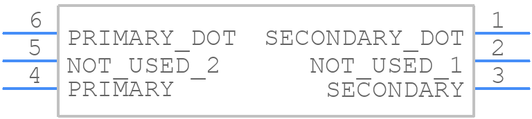 TCM1-1+ - Mini-Circuits - PCB symbol