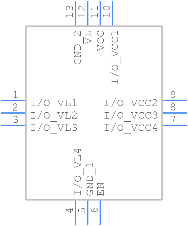 MAX3395EETC+T - Analog Devices - PCB symbol