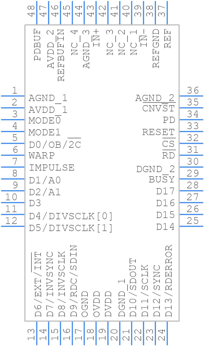 AD7674ASTZ - Rochester Electronics - PCB symbol