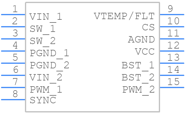 MP86933GQT-P - Monolithic Power Systems (MPS) - PCB symbol