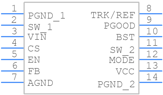 MPQ8626GD-Z - Monolithic Power Systems (MPS) - PCB symbol