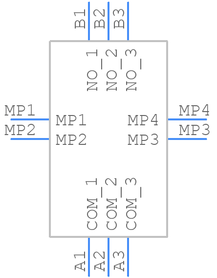 CVS-03TB - Nidec Copal - PCB symbol