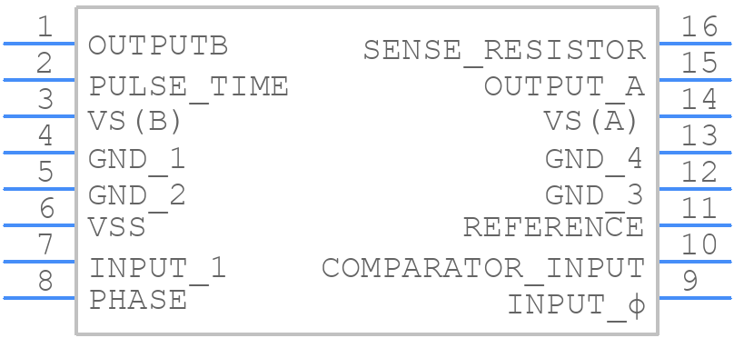 TEA3717 - STMicroelectronics - PCB symbol