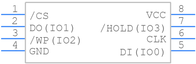 W25Q16BVSSIG TR - Winbond - PCB symbol