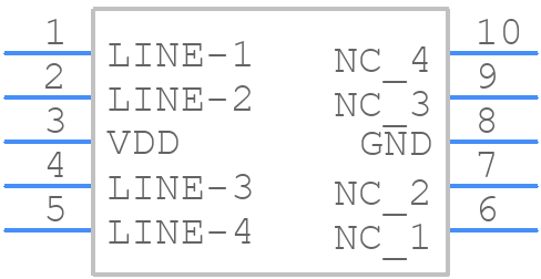 AZ1045-04QU - Amazing Microelectronic Corp. - PCB symbol