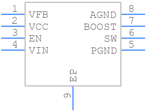 MCP16311-MNY - Microchip - PCB symbol