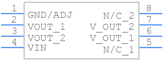 AMS1117CS-1.8 - Advanced Monolithic Systems - PCB symbol