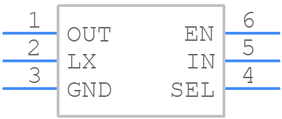 MAX17222ALT+ - Analog Devices - PCB symbol