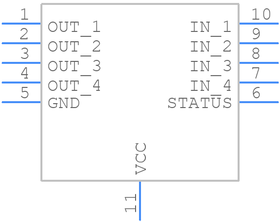 VNQ660SP-E - STMicroelectronics - PCB symbol