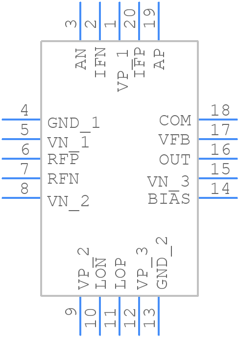 AD831APZ - Rochester Electronics - PCB symbol