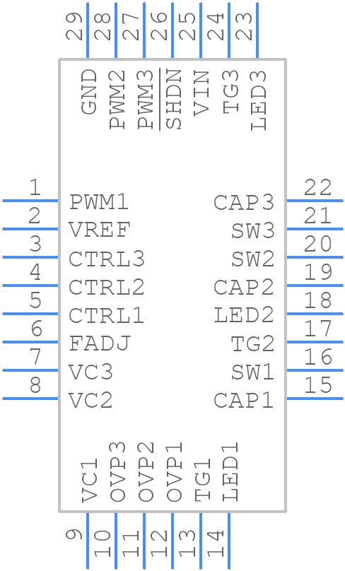 LT3496EUFD#PBF - Analog Devices - PCB symbol