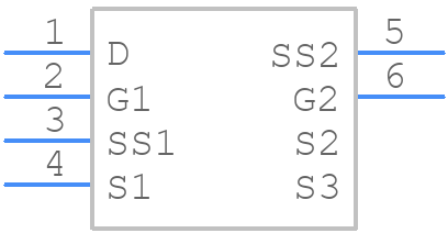 GS66516B-TR - GaN Systems - PCB symbol