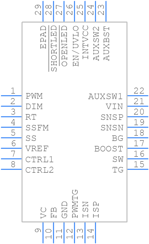 LT3762IUFD#PBF - Analog Devices - PCB symbol