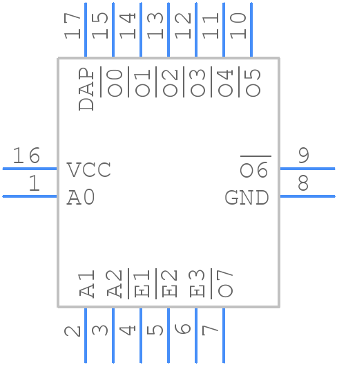 74LCX138BQX - onsemi - PCB symbol
