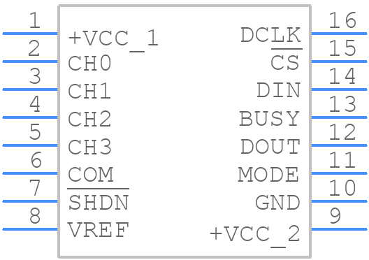ADS7841ES - Texas Instruments - PCB symbol