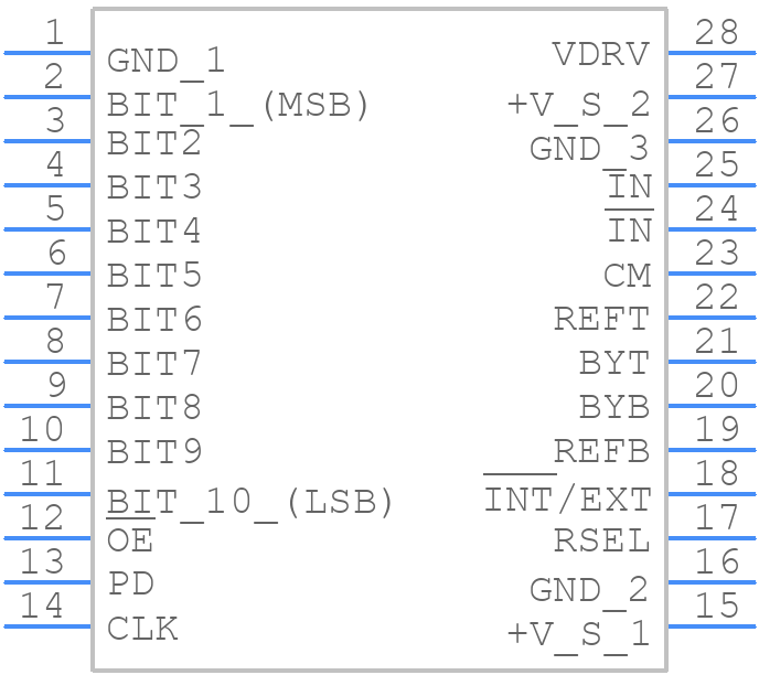 ADS826EG4 - Texas Instruments - PCB symbol