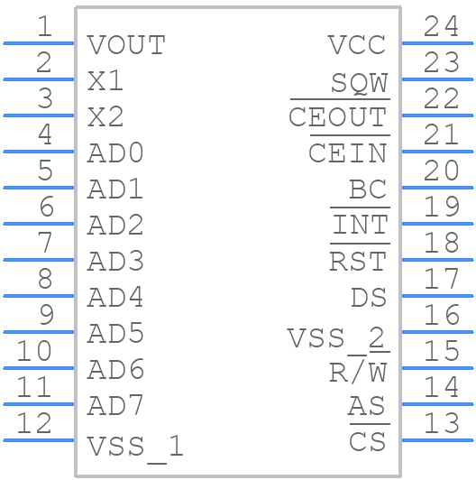 BQ4285S-SB2G4 - Texas Instruments - PCB symbol