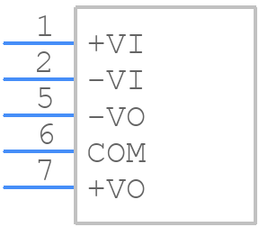 DCH010505DN7 - Texas Instruments - PCB symbol