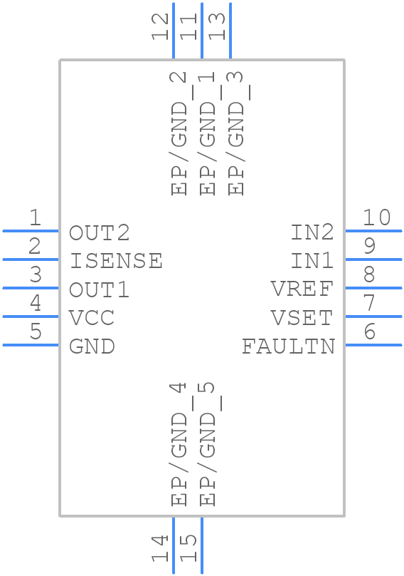 DRV8832DRCT - Texas Instruments - PCB symbol
