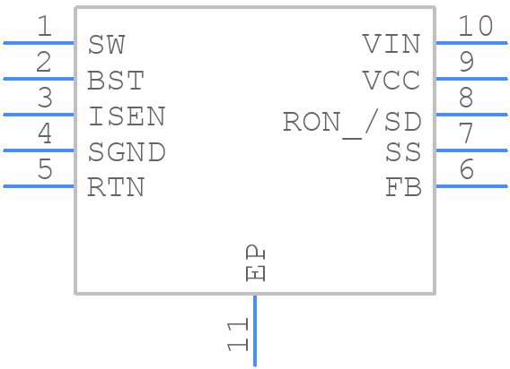 LM25010SD/NOPB - Texas Instruments - PCB symbol