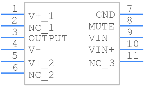 LM3886T - Texas Instruments - PCB symbol
