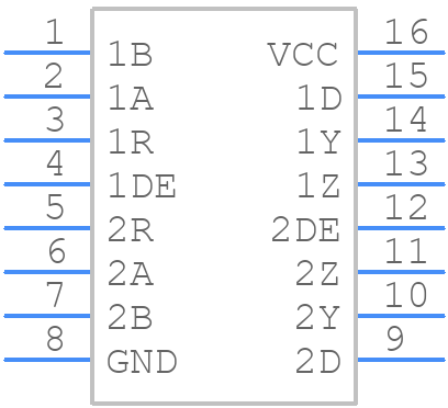 SN65LVDS051DG4 - Texas Instruments - PCB symbol