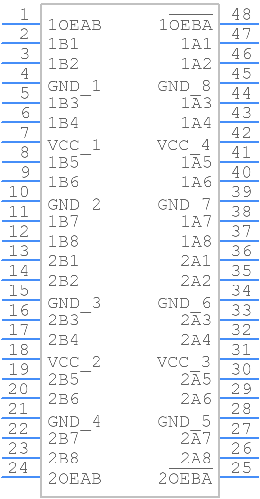 SN74ABT16623DLG4 - Texas Instruments - PCB symbol