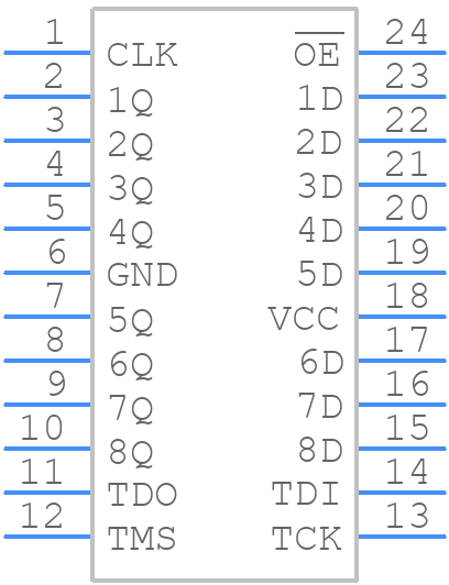 SN74BCT8374ADWG4 - Texas Instruments - PCB symbol