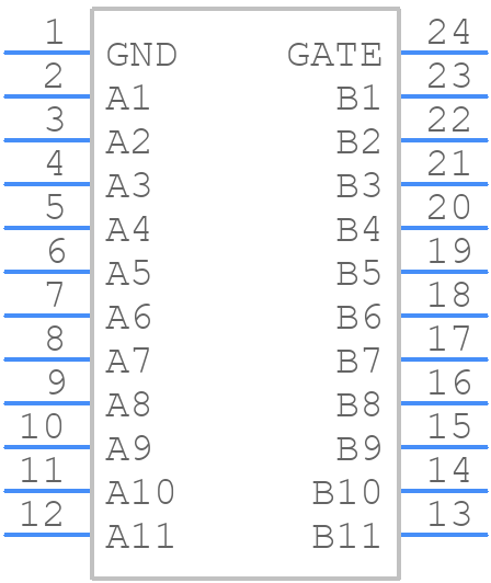 SN74TVC3010PWG4 - Texas Instruments - PCB symbol