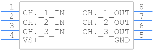 THS7315DG4 - Texas Instruments - PCB symbol