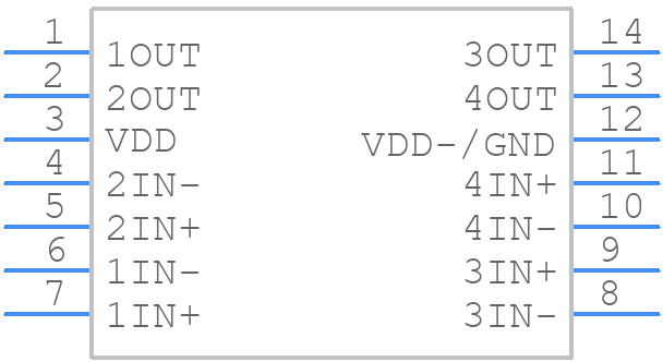 TLC354CPWG4 - Texas Instruments - PCB symbol