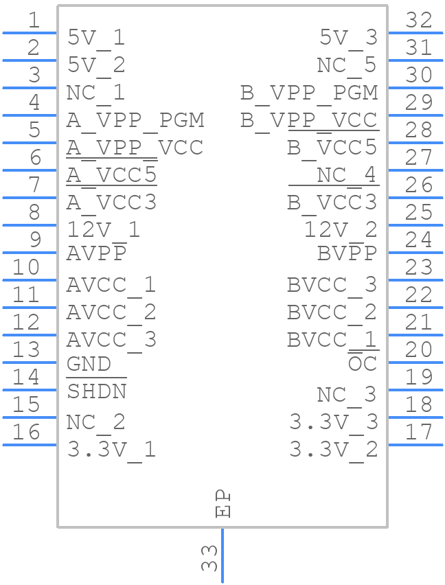 TPS2205IDAPG4 - Texas Instruments - PCB symbol