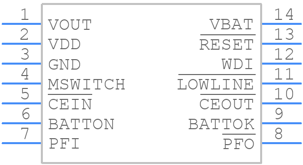 TPS3610T50PWG4 - Texas Instruments - PCB symbol
