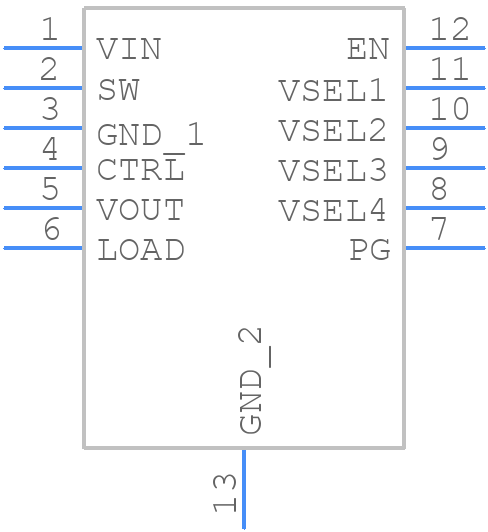 TPS62740DSST - Texas Instruments - PCB symbol
