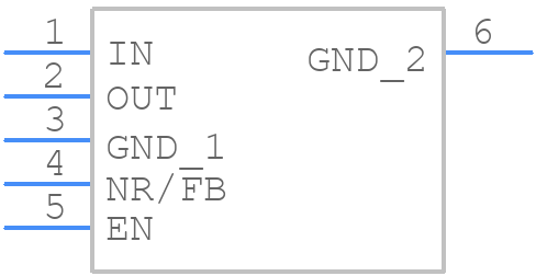 TPS73225DCQRG4 - Texas Instruments - PCB symbol