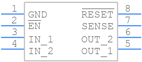 TPS7348QDG4 - Texas Instruments - PCB symbol
