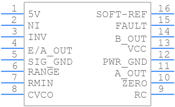 UC2866NG4 - Texas Instruments - PCB symbol