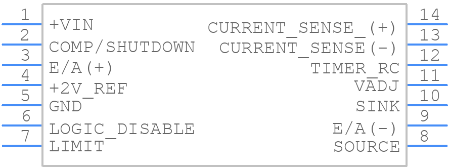 UC3832NG4 - Texas Instruments - PCB symbol
