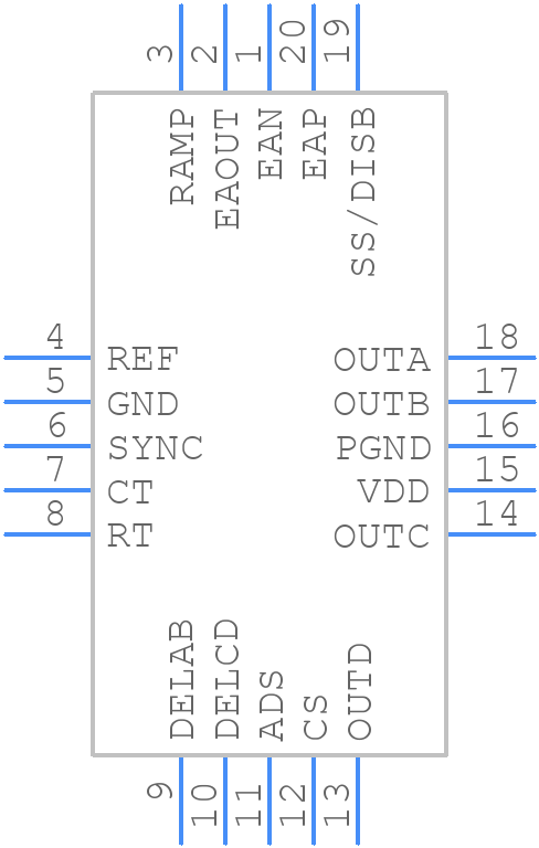 UCC3895Q - Texas Instruments - PCB symbol