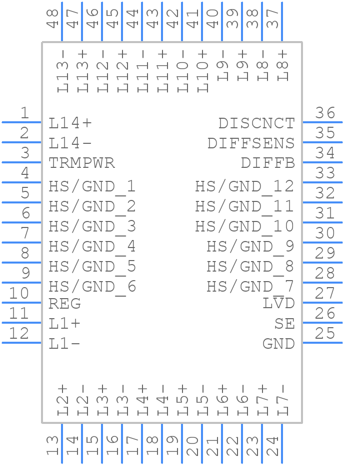 UCC5628FQPG4 - Texas Instruments - PCB symbol