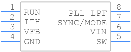 LTC1878EMS8#PBF - Analog Devices - PCB symbol
