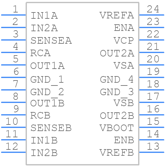 L6227N - STMicroelectronics - PCB symbol